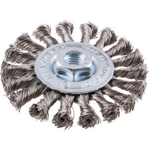 Rotaciona četka za brusilicu pljosnata gruba - inox 100mm FESTA