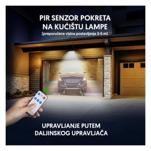 Solarni LED reflektor-lampa sa PIR senzorom - Img 3
