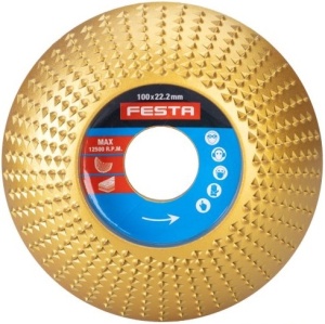 Turpija za brusilicu - roto rašpa obla 100mm FESTA