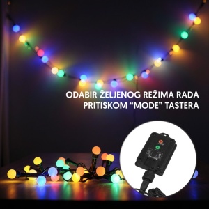 Viseća solarna LED lampa - mini lampice 10m PROSTO - Img 2