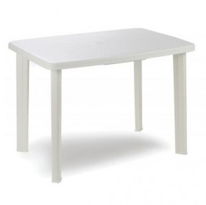 Baštenski sto plastični 101 x 68 x 72cm beli Faretto