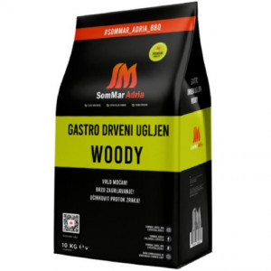Bezdimni ćumur za roštilj 10kg WOODY