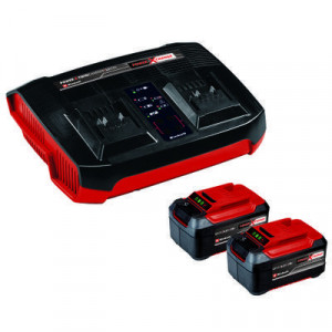 Dve baterije 5.2Ah 18V i dupli punjač - Twincharger Kit Power X change EINHELL - Img 1