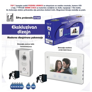 Kolor video interfon, RFID čitač PROSTO - Img 2