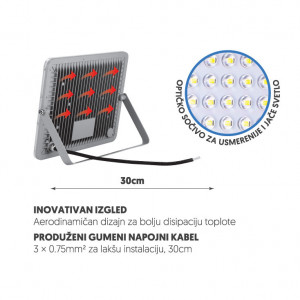 LED reflektor 100W PROSTO - Img 3