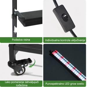 Smart Bašta Rack System 4×24W 150cm - Img 5