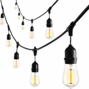 Svetlosni niz sa 20 LED sijalica E27 20m 2700K IP44 PROSTO