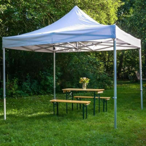 Tenda - paviljon sklopivi 3x3m - bež - Img 1