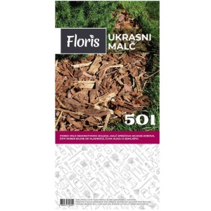 Ukrasna kora - malč 50L natur FLORIS