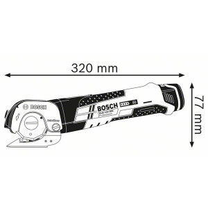 Akumulatorske univezalne makaze GUS 12V-300 Solo BOSCH - Img 2