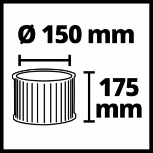 Filter za usisivač L klasa za TE-VC 2340 SACL EINHELL - Img 3