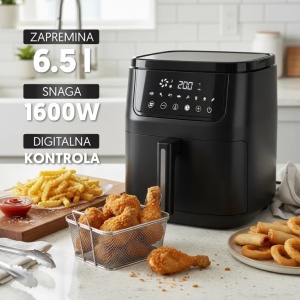 Friteza na vruć vazduh - Air Fryer 6.5L 1600W PROSTO - Img 4