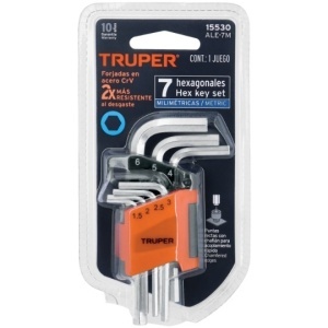 Imbusi CrV komplet 1.5-6mm TRUPER