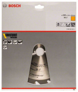 Kružna testera za drvo Construct Wood 230x1.8mm - 16 zuba BOSCH - Img 2