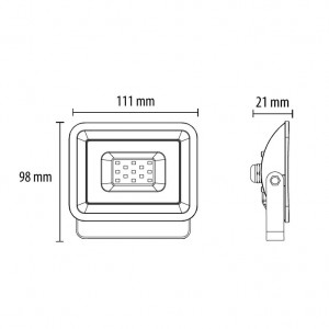 LED reflektor 10W PROSTO - Img 2