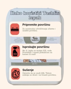 Lepak za dekorativni kamen i malč 10L TASHFIX - Img 4