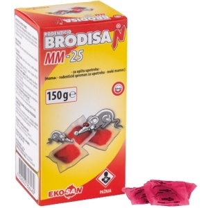 Mamac za miševe i pacove MM 25 crveni 150g. BRODISAN