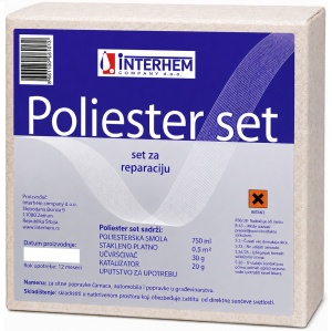 Poliester set za reparaciju plastike