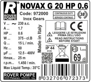 Pumpa za pretakanje ulja Novax G20 ROVER - Img 2
