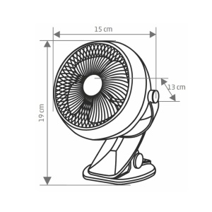Stoni punjivi ventilator sa štipaljkom HOME - Img 5