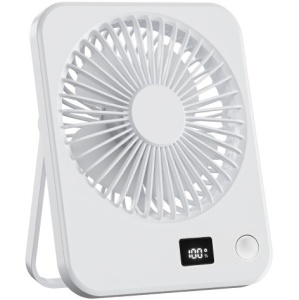 Stoni USB mini ventilator sa displejem - beli PROSTO - Img 1