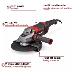 Ugaona brusilica 2000W TP-AG 230/2000 EINHELL - Img 3