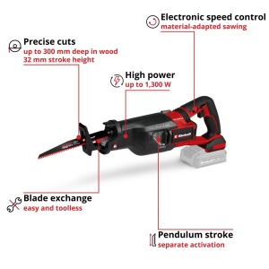 Akumulatorska recipro - povratna testera TP-AP 18/32 BL BREAKER Kit EINHELL - Img 2