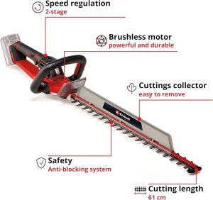 Akumulatorski trimer za žbunje i živicu GP-CH 18/61 Li BL-Solo Professional EINHELL - Img 2