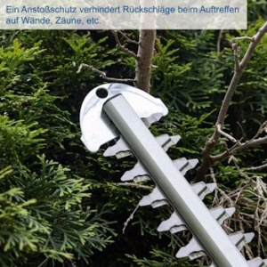 Akumulatorski trimer za žbunje i živicu IXES Solo C-HT570-X + set punjač 2.4A i baterija 2.0Ah Scheppach - Img 6