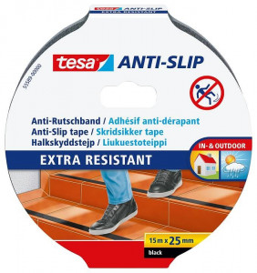 Antiklizna traka za podove - crna 25mm - 15m TESA