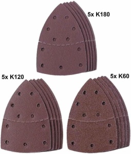 Brusni papiri za delta brusilicu TE-OS 1320 i TH-OS 1016 i TE-OS 18 - 15kom. EINHELL - Img 2