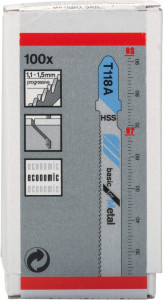 List za ubodnu testeru T 118 A Basic za metal 100kom. BOSCH - Img 3
