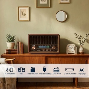 Retro RGB Bluetooth radio PROSTO - Img 2