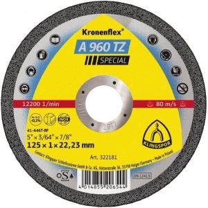Rezna ploča za inox SPECIAL 125x1 Klingspor