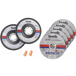 Rezna ploča za metal i lamelni brusni disk 115mm - 7kom. EINHELL