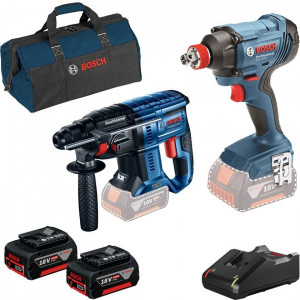 Set akumulatorskog alata GBH 180-LI + GDX 180 Li 18V; 2 x 4.0 Ah + torba BOSCH - Img 1