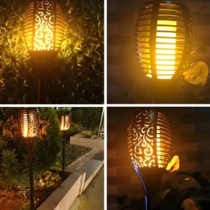 Solarna baštenska LED lampa - baklja sa efektom plamena - Img 3