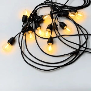 Svetlosni niz sa 20 LED sijalica E27 20m 2700K IP44 PROSTO - Img 5