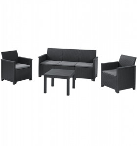Baštenski set elodie 3 seater - grafit KETER - Img 1