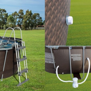 Bazen sa metalnim okvirom i pumpom 427x275x100cm AVENLI - Img 4