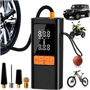 Bežični automatski digitalni kompresor 3u1 sa LED lampom 150 PSI SAL - Img 5