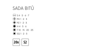 Bitovi komplet 20kom. LEVIOR - Img 2