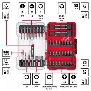 Bitovi komplet 42kom. M-Case EINHELL - Img 12