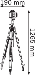 Građevinski stativ za lasere BT 300 HD BOSCH - Img 6
