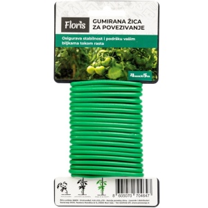 Gumirana žica - vezivo PVC 4mm - 5m FLORIS