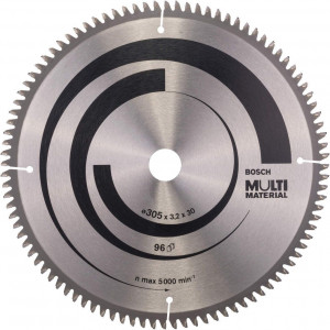 Kružna testera za drvo, aluminijum i bakar Multi Material 305x30x2.5mm - 96 zuba BOSCH - Img 1