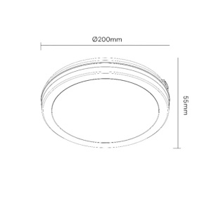 LED plafonjera 20W 3000/4000/6500K IP65 drvo PROSTO - Img 5