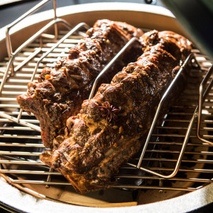 Rešetka za pečenje i rebarca 2XL, XL, L Big Green Egg Ribs and Roasting Rack - Img 4