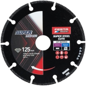 Rezna ploča dijamantska za metal 125x1.3mm FESTA INDUSTRY