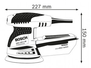 Rotaciona ekscentrična brusilica GEX 125 -1 AE BOSCH - Img 5